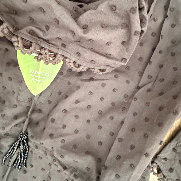 FARM Rio Black Mini Dress - Picture 2 of 5